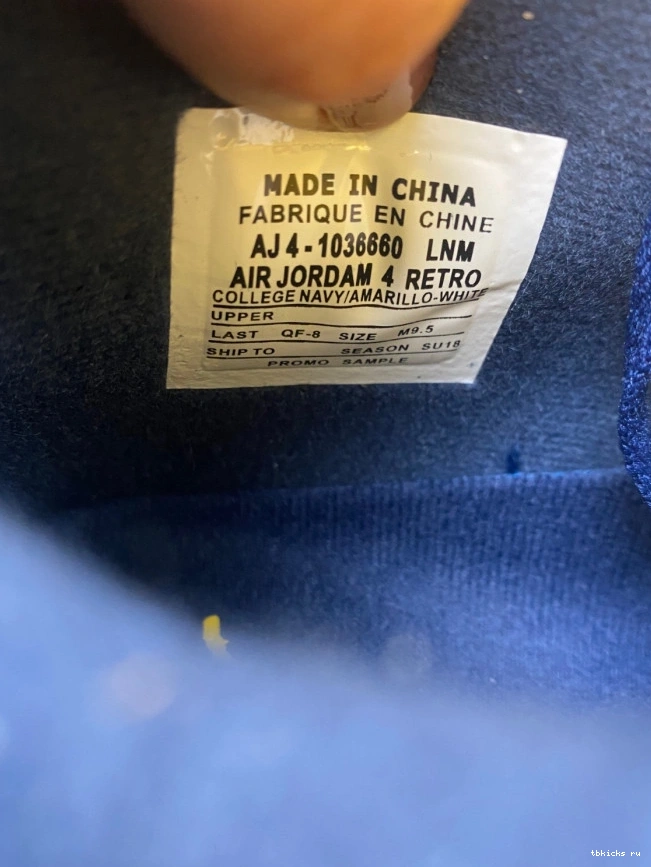 Reps TB Retro Michigan 4 (PE) Air Jordan AJ4-1036660 0720